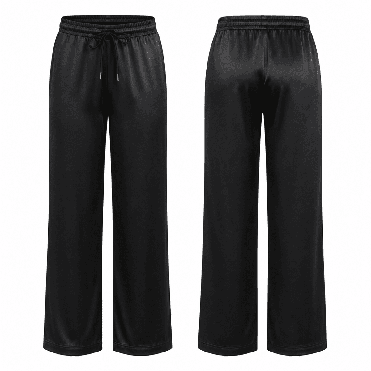NAVY BLUE SATIN PANTS
