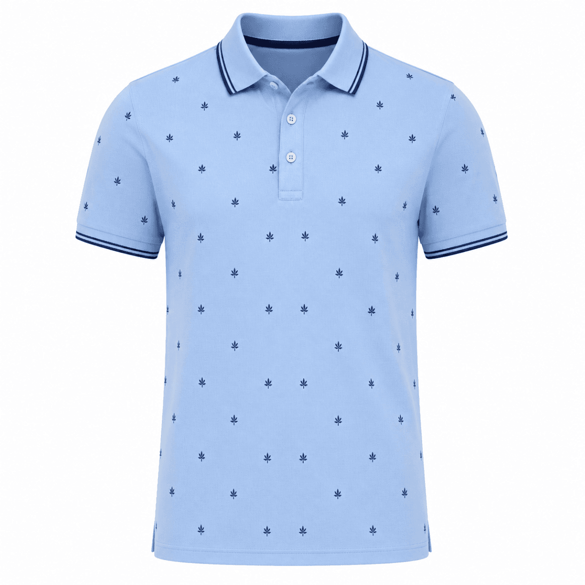 BLUE S/S POLO TSHIRT