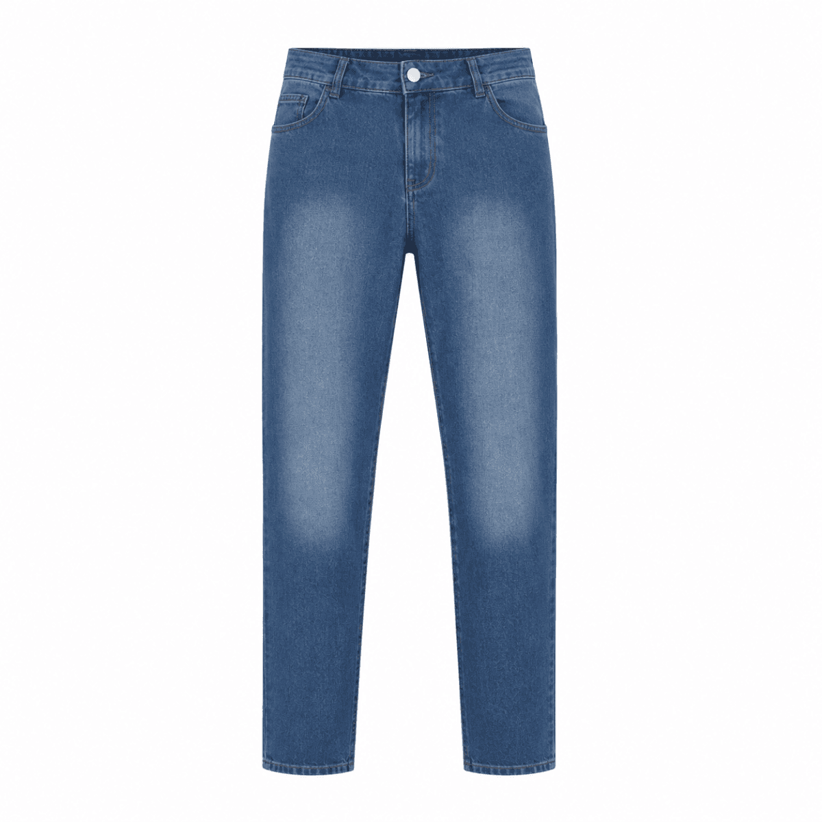 BLUE BASIC DENIM TROUSER