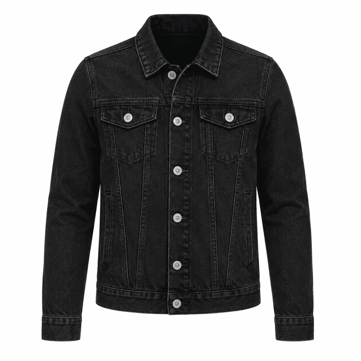 BLACK DENIM JACKET SMALL Image
