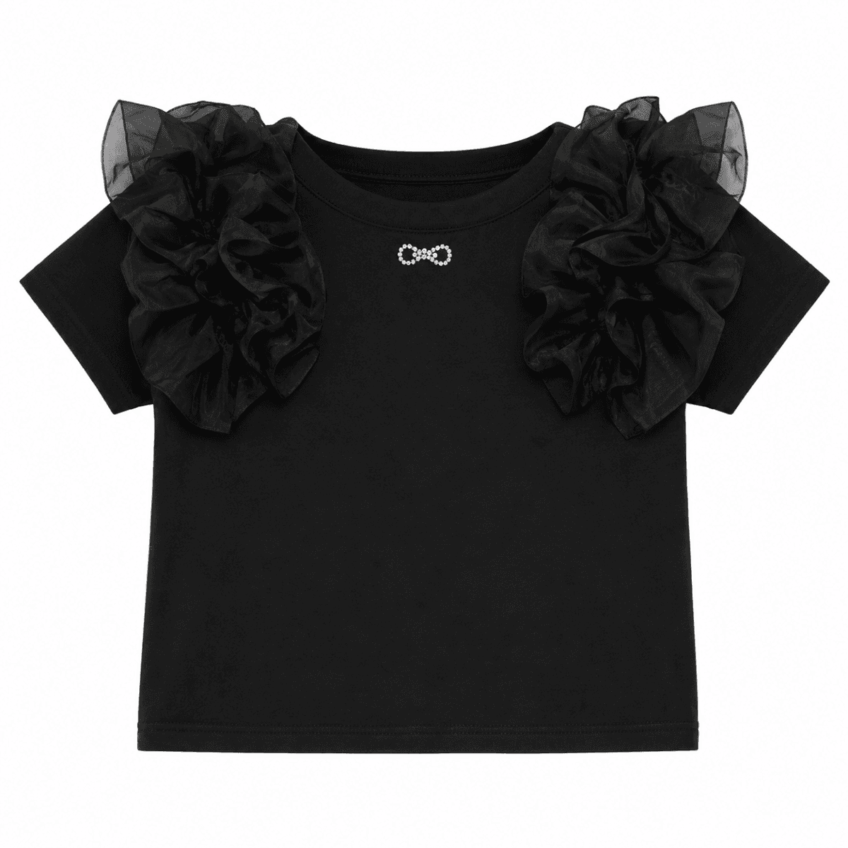 BLACK S/S BLOUSE