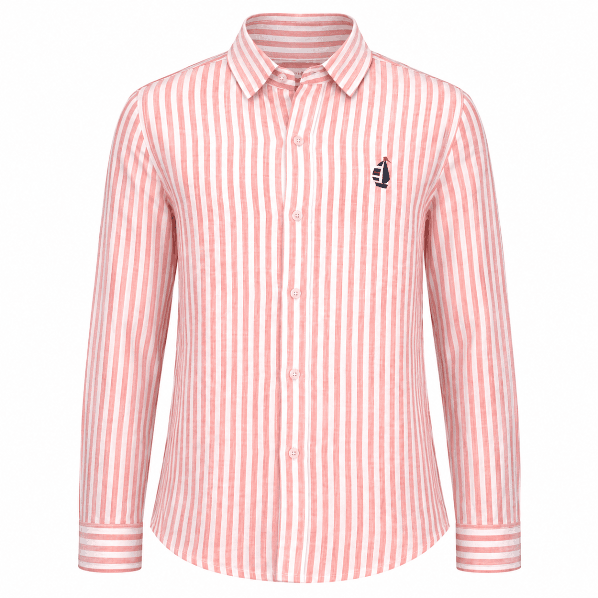 STRIPED PINK LONG SLEEVE SHIRT
