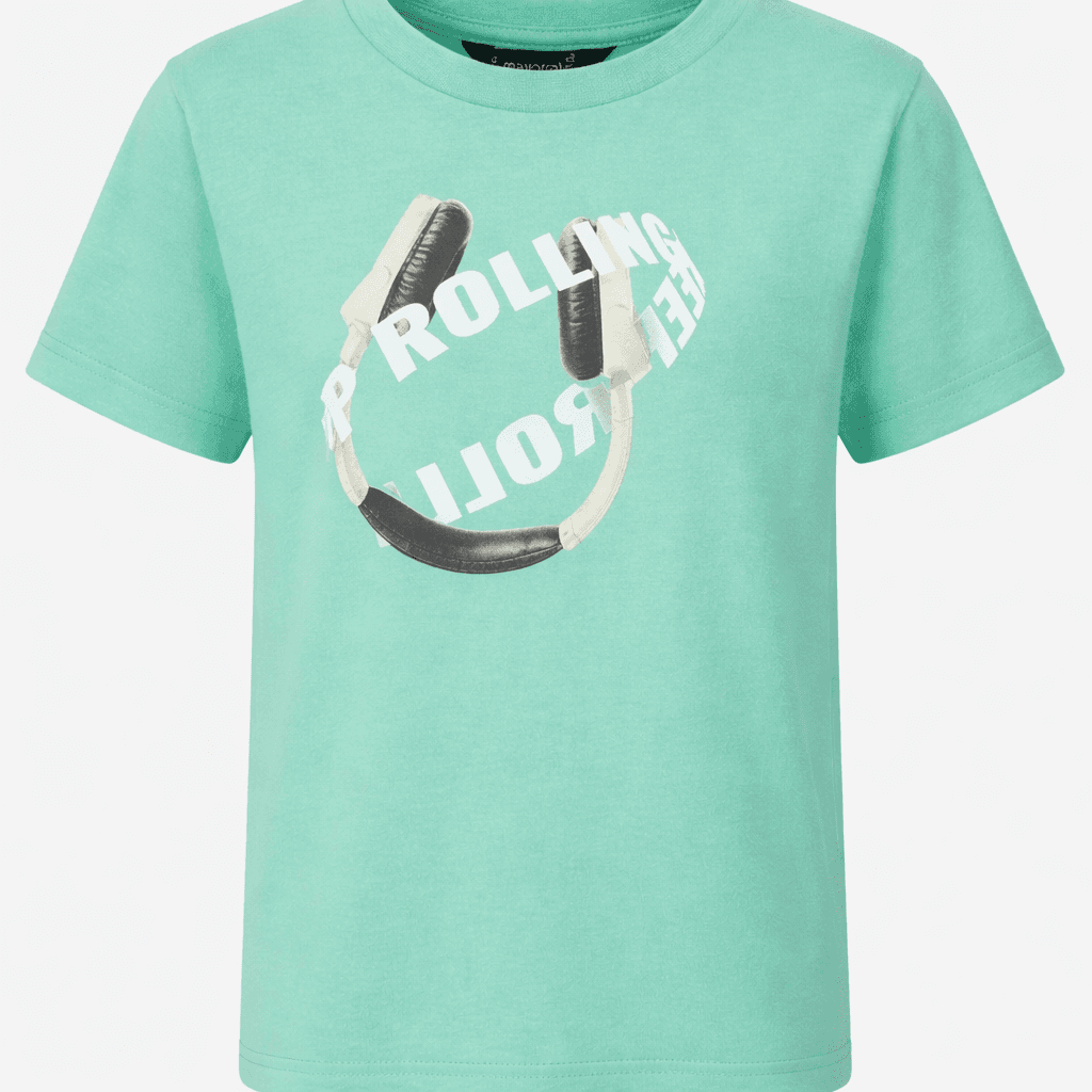 GREEN PRINT S/S T-SHIRT