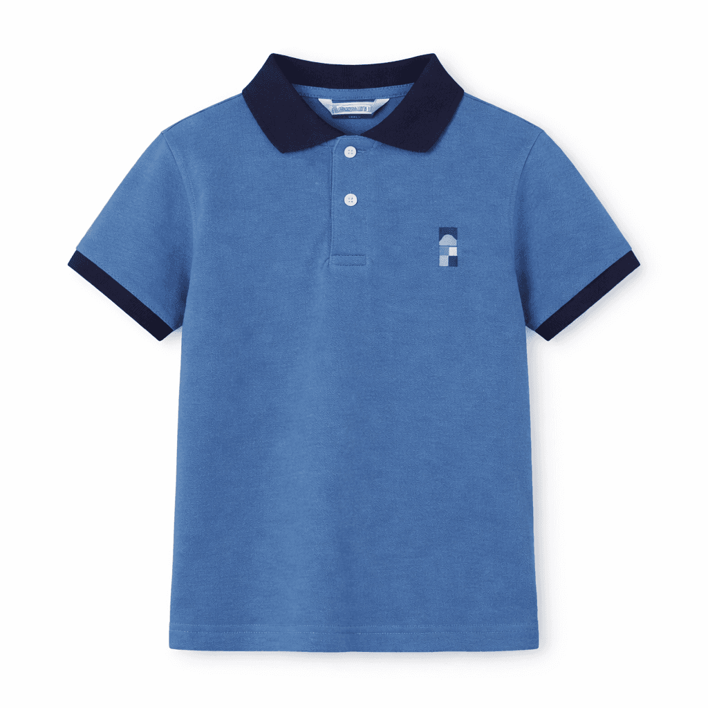 BLUE S/S POLO T-SHIRT