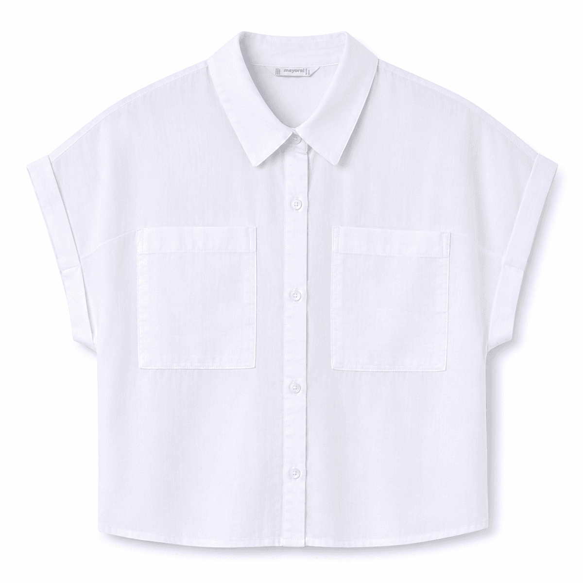 WHITE S/S BLOUSE