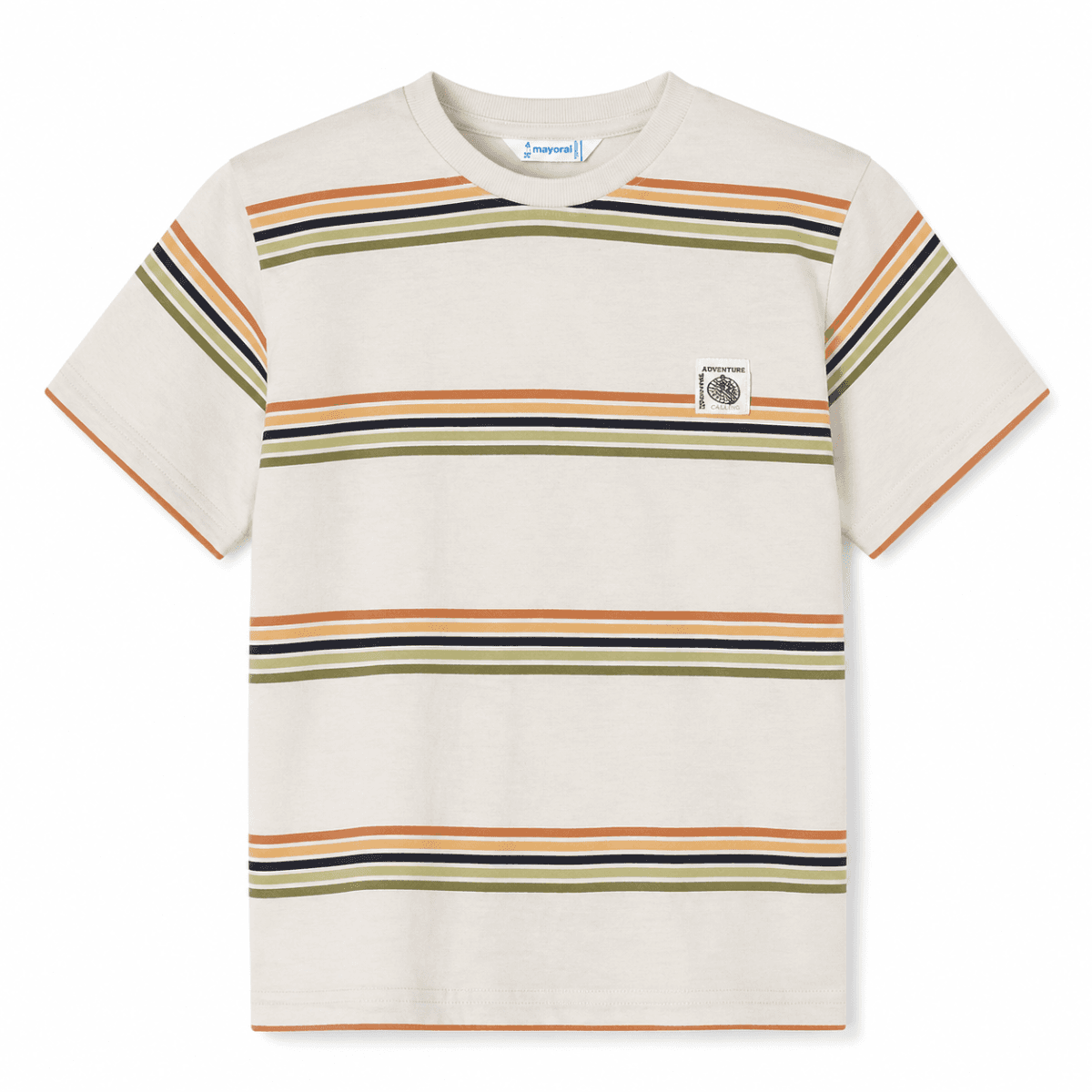 WHITE & YELLOW STRIPE S/S T-SHIRT