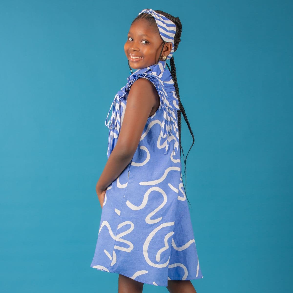 AKINOLA DRESS WITH HAIR BOW