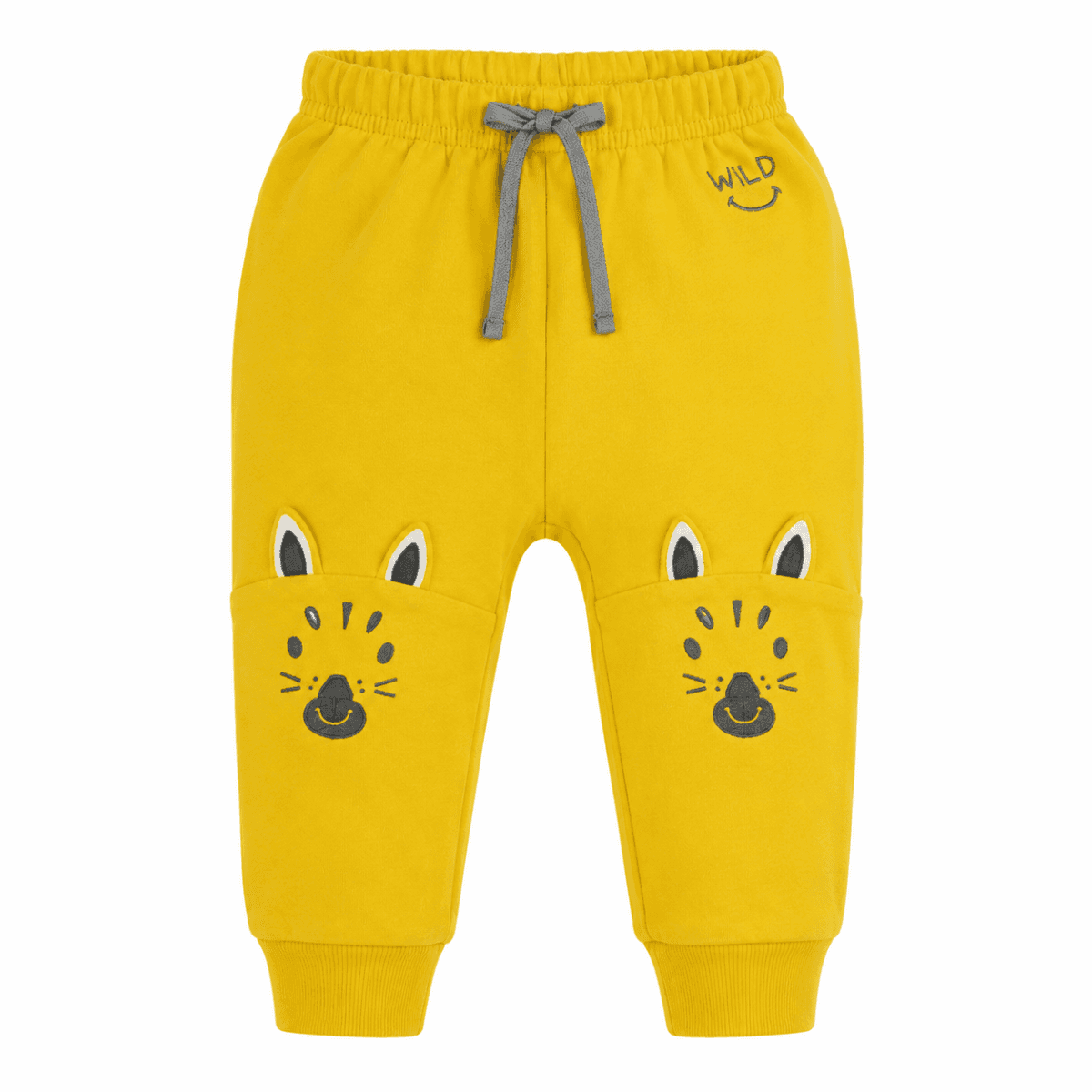 YELLOW GRAPHIC JOGGERS