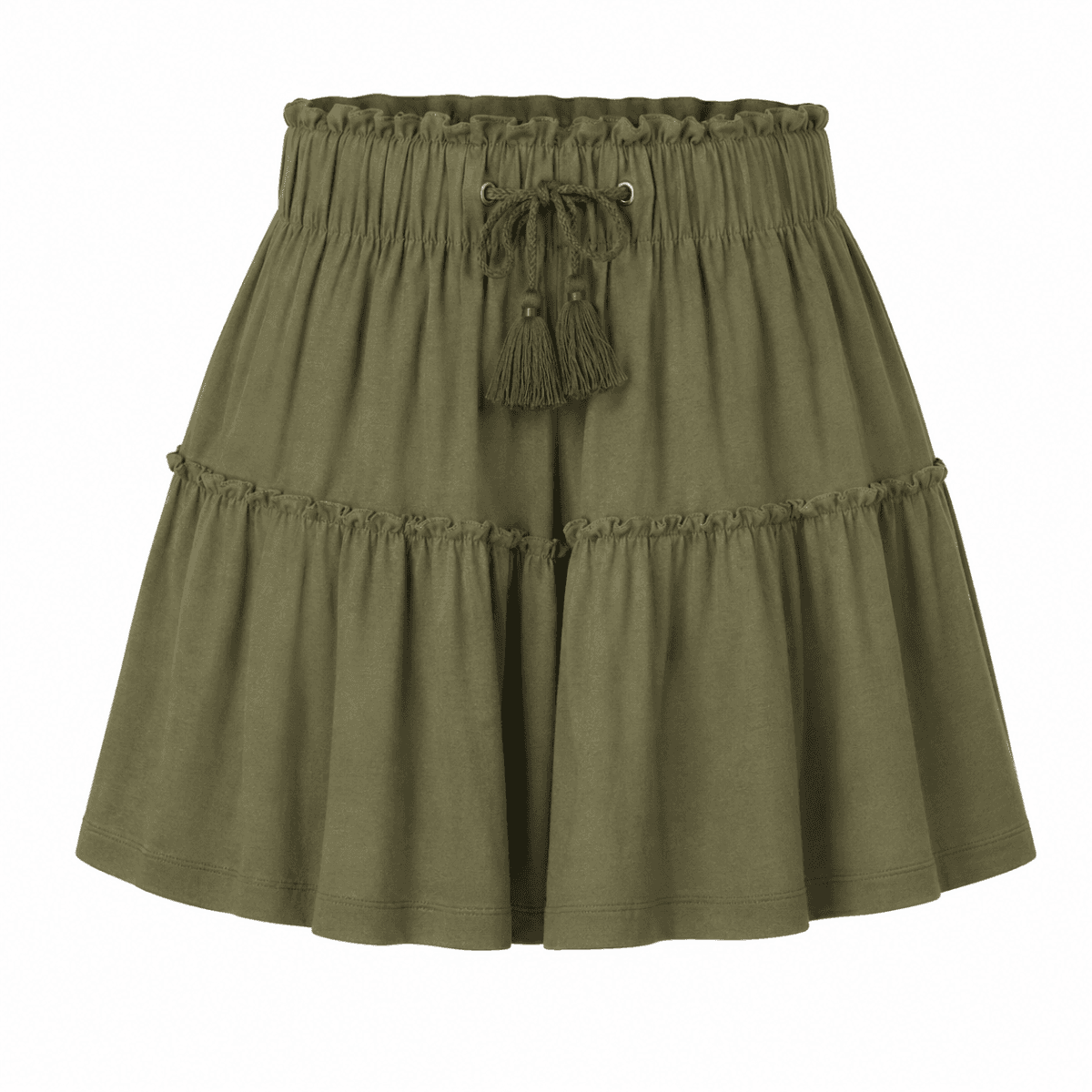 BEIGE CREPE SKIRT