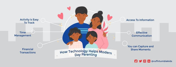 How technology helps modern-day parenting - ruffntumblekids