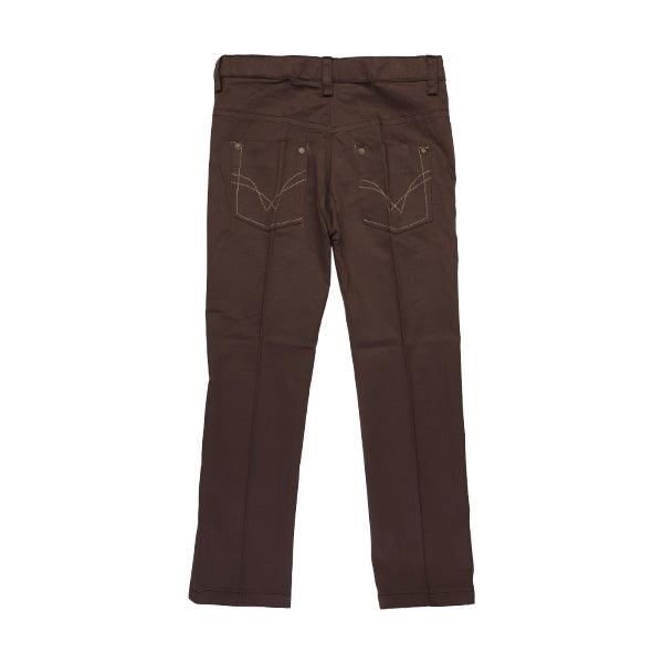 CHOCOLATE BROWN PLAIN PATTERN FOR BOYS