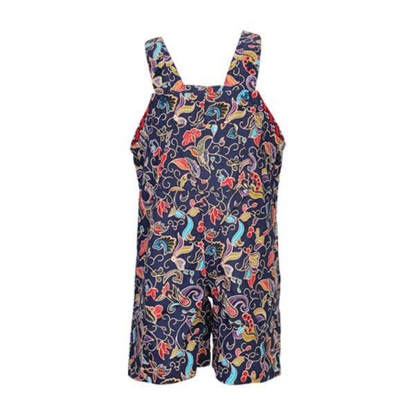MULTI-COLOUR PLAYSUIT WITH BUCKET HAT FOR GIRLS