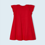RED PRINT DRESS FOR BABY GIRLS - ruffntumblekids