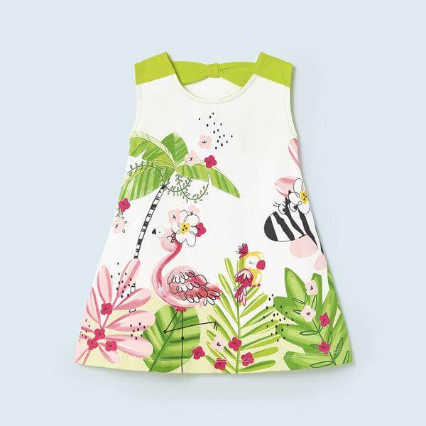 FLORAL PATTERN DRESS FOR BABY GIRLS. - ruffntumblekids