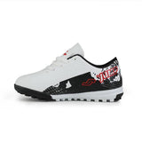 BOYS CASUAL LACE UP SNEAKERS - WHITE AND BLACK - ruffntumblekids