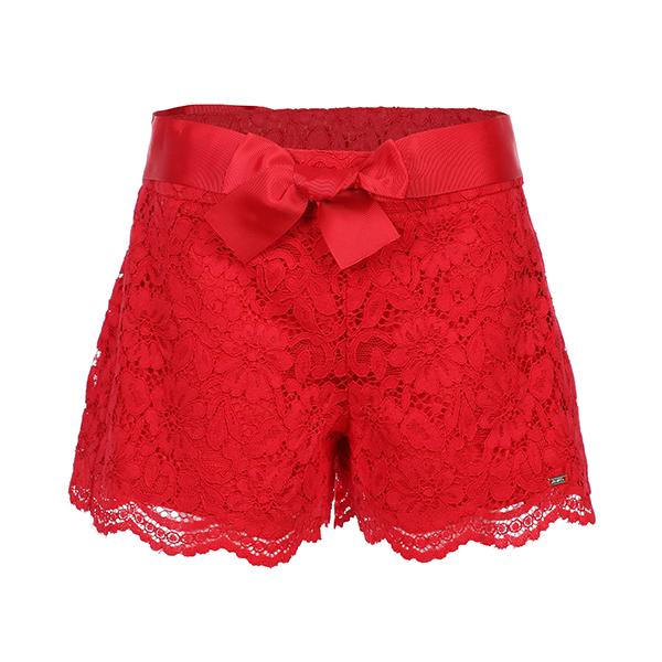 girls red lace bum shorts_ruffntumblekids